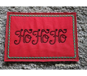 Stickdatei - ITH Postkarte HoHoHo